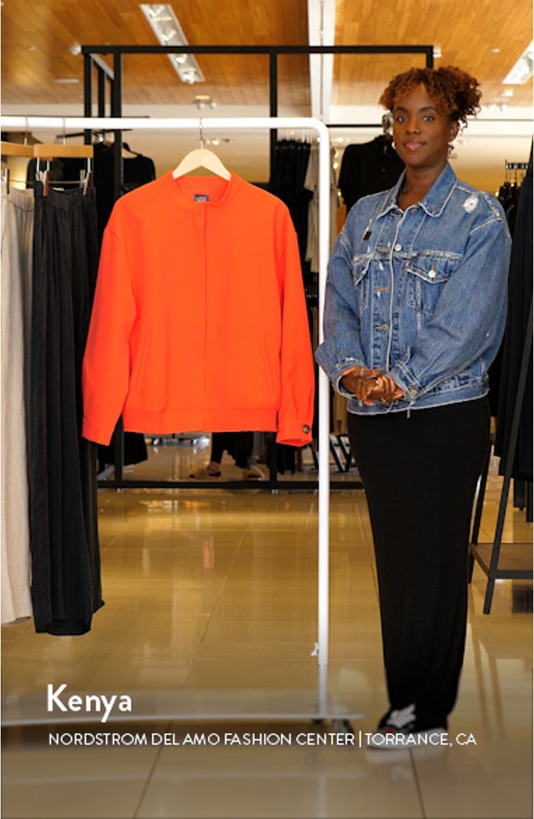 Water Resistant Oversize Bomber Jacket, sales video thumbnail