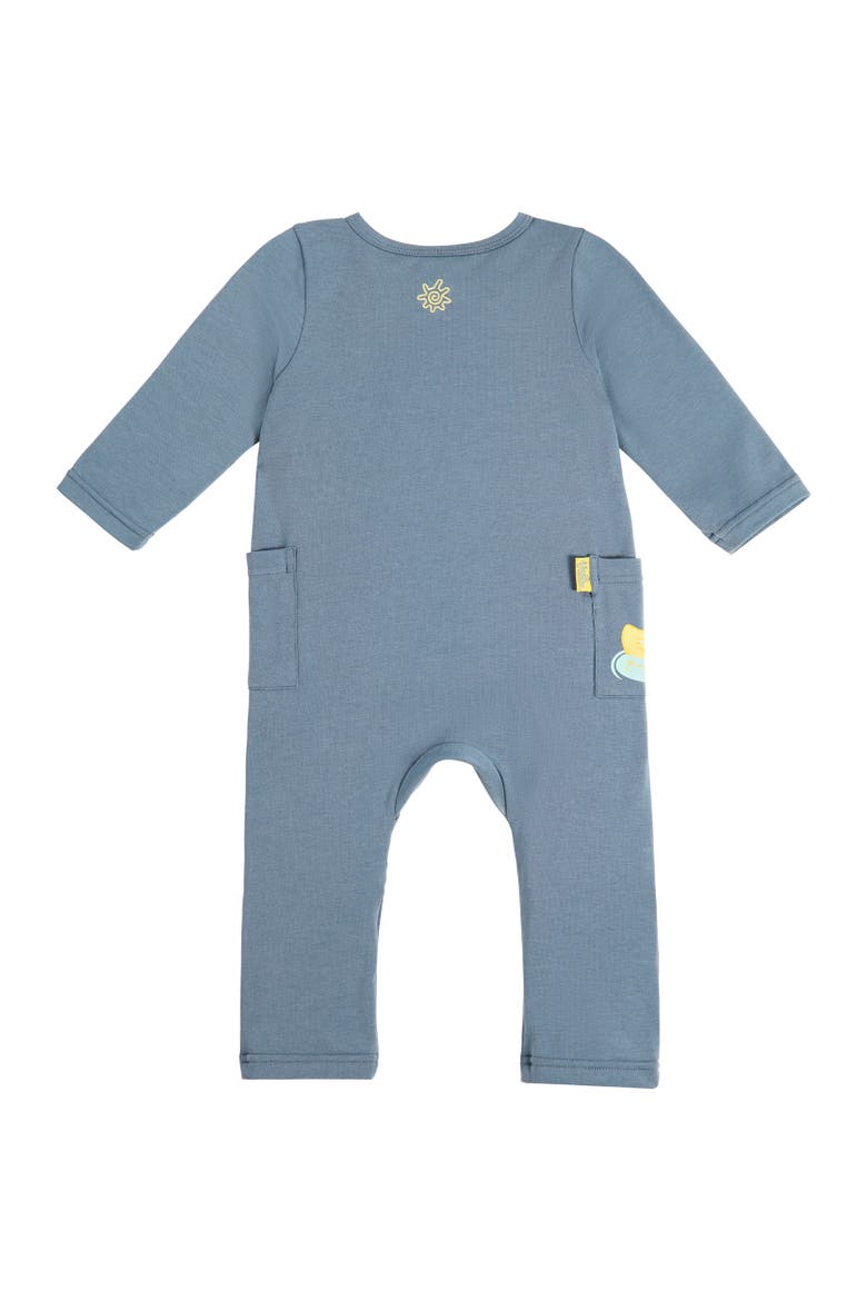 Long Sleeve Everyday Romper, Alternate, color, Mirage Ducky