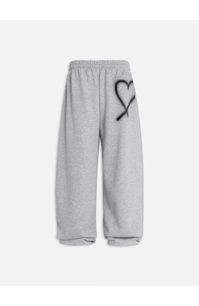 AELFRIC EDEN Graffiti Heart Baggy Sweatpants, Alternate, color, Grey