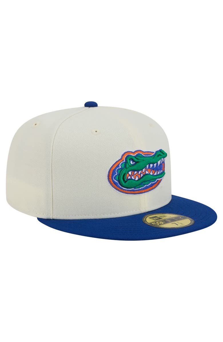 New Era Men's New Era Cream Florida Gators Chrome 59FIFTY Fitted Hat, Alternate, color, 
