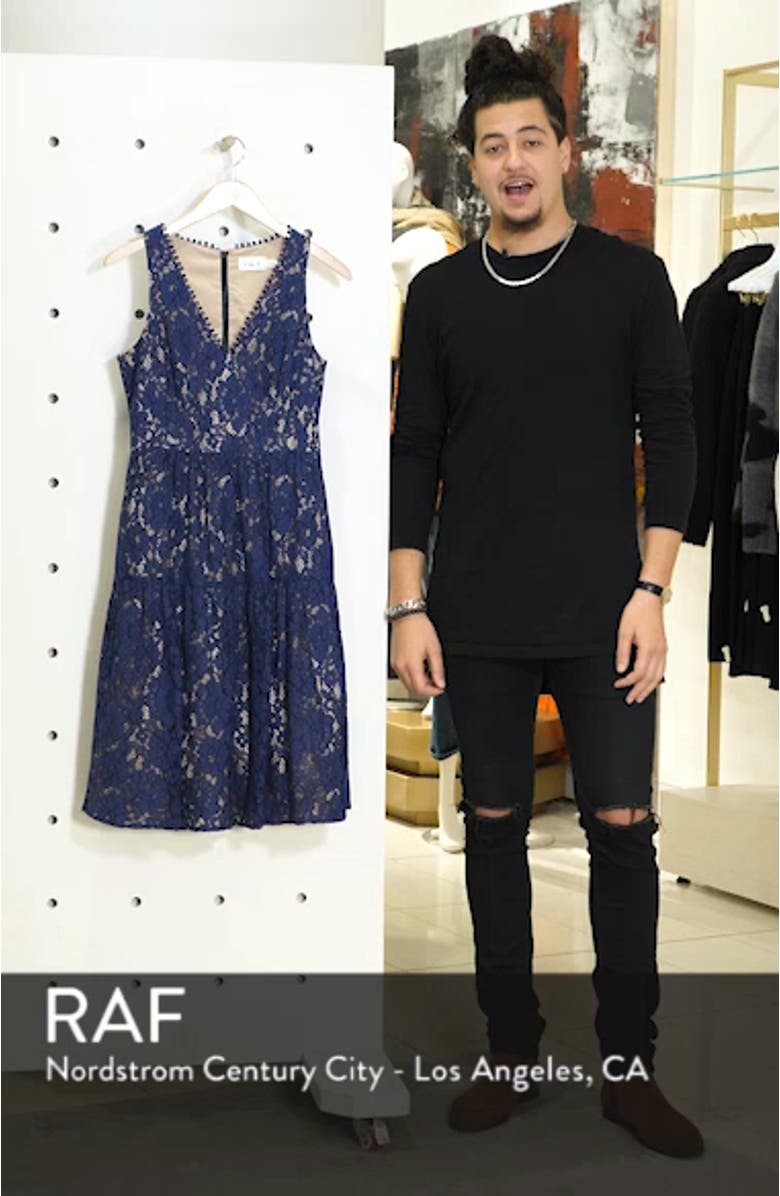Lace Fit & Flare Dress, sales video thumbnail