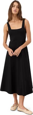 Pact Fit & Flare Square Neck Dress Made With Organic Cotton