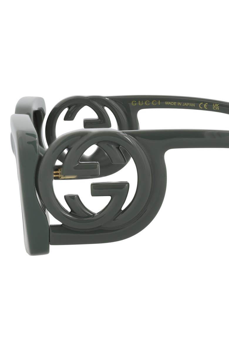 Gucci 54mm Rectangle Sunglasses, Alternate, color,