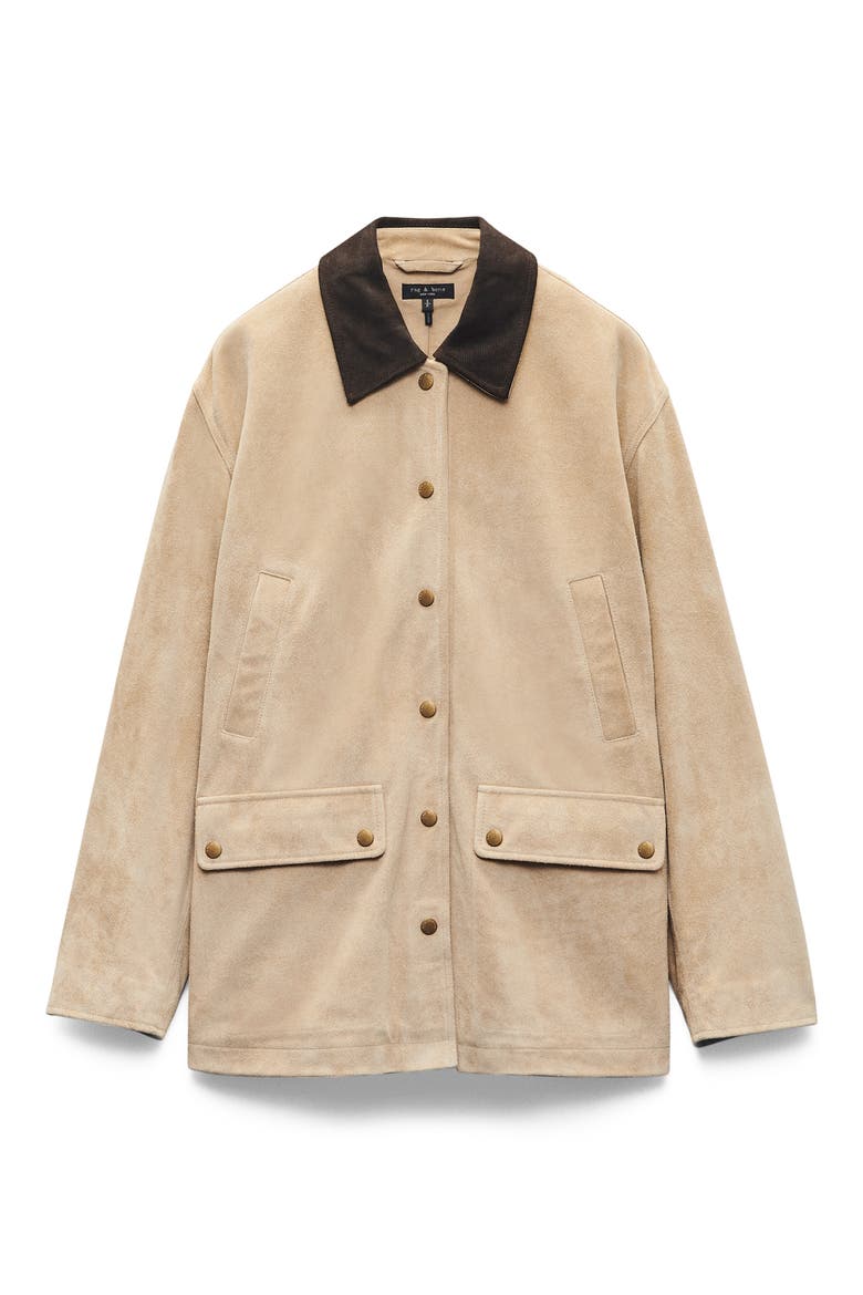 Cassidy Suede Jacket, Alternate, color, TAN