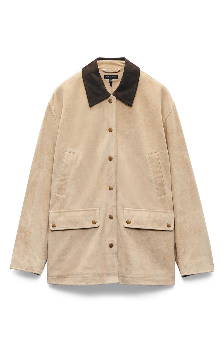 rag & bone Cassidy Suede Jacket, Alternate, color, Tan