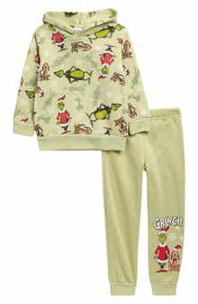 ASSORTED Kids' Grinch Fleece Hoodie & Joggers Set