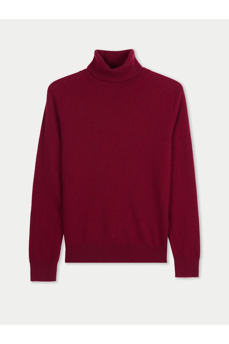 Timeless Cashmere Turtleneck Sweater, Main, color, bordeaux