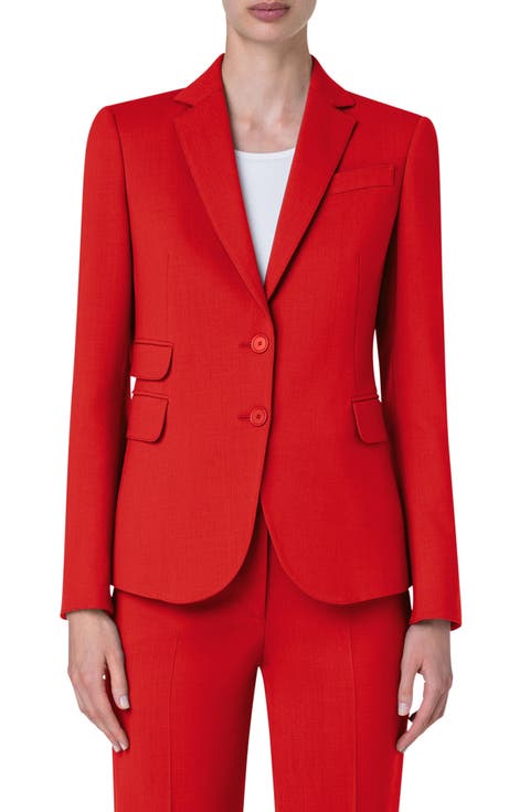 Cool Wool Stretch Crepe Blazer