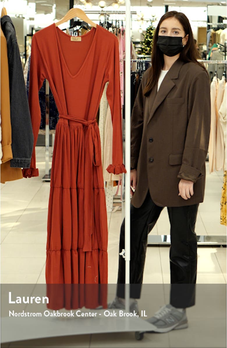 Blissful Long Sleeve Maxi Dress, sales video thumbnail