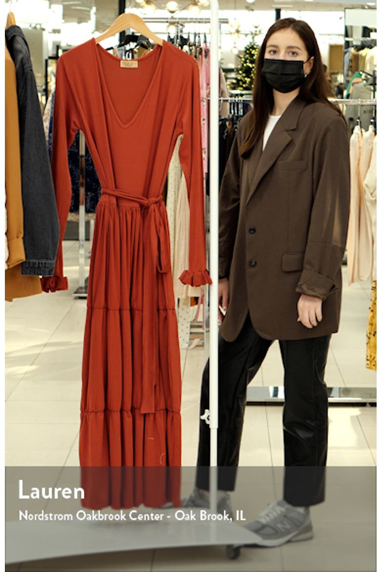 Blissful Long Sleeve Maxi Dress video