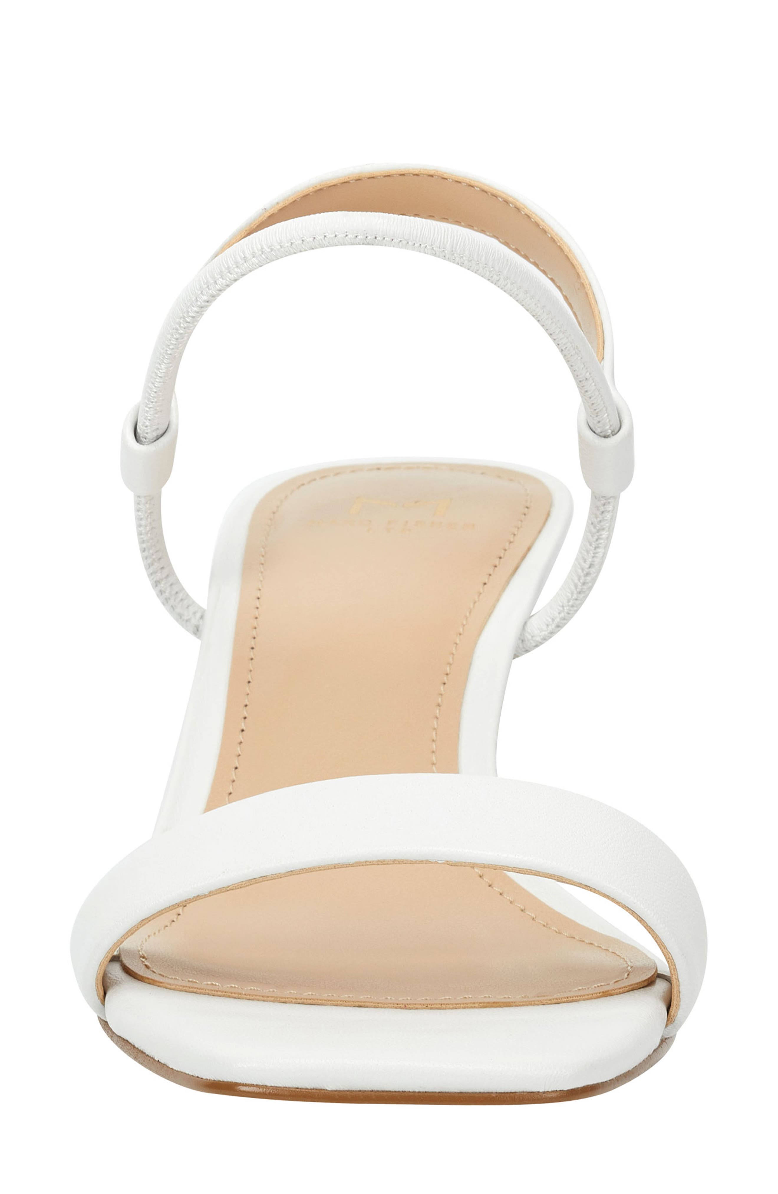 Nabela Sandal, Alternate, color, WHITE LEATHER