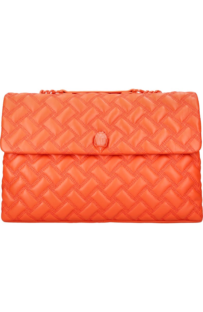 Kurt Geiger London XXL Kensington Drench Leather Convertible Shoulder Bag, Main, color,