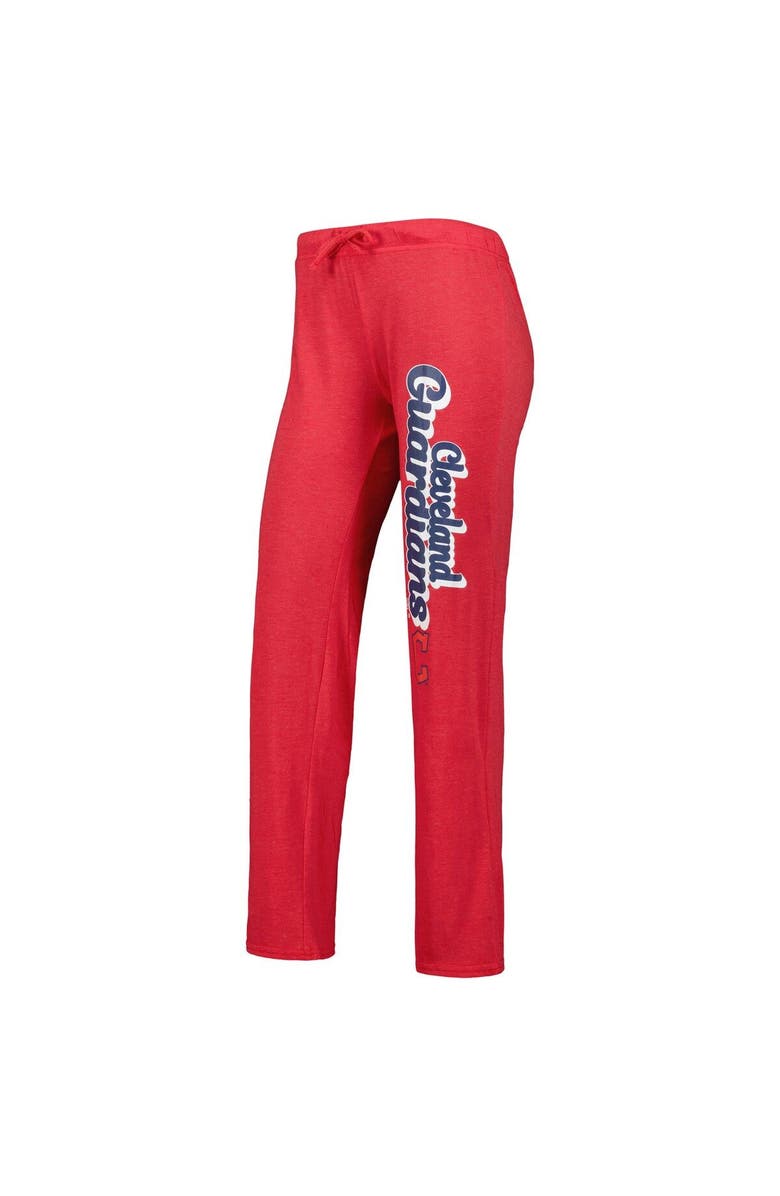 CONCEPTS SPORT Women's Concepts Sport Red/Navy Cleveland Guardians Wordmark Meter Muscle Tank Top & Pants Sleep Set, Alternate, color,