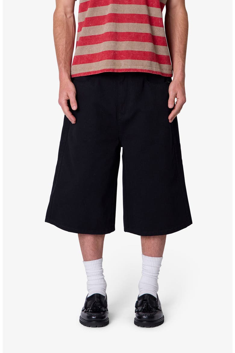 Ultra Baggy Paneled Chino Shorts, Main, color, BLACK