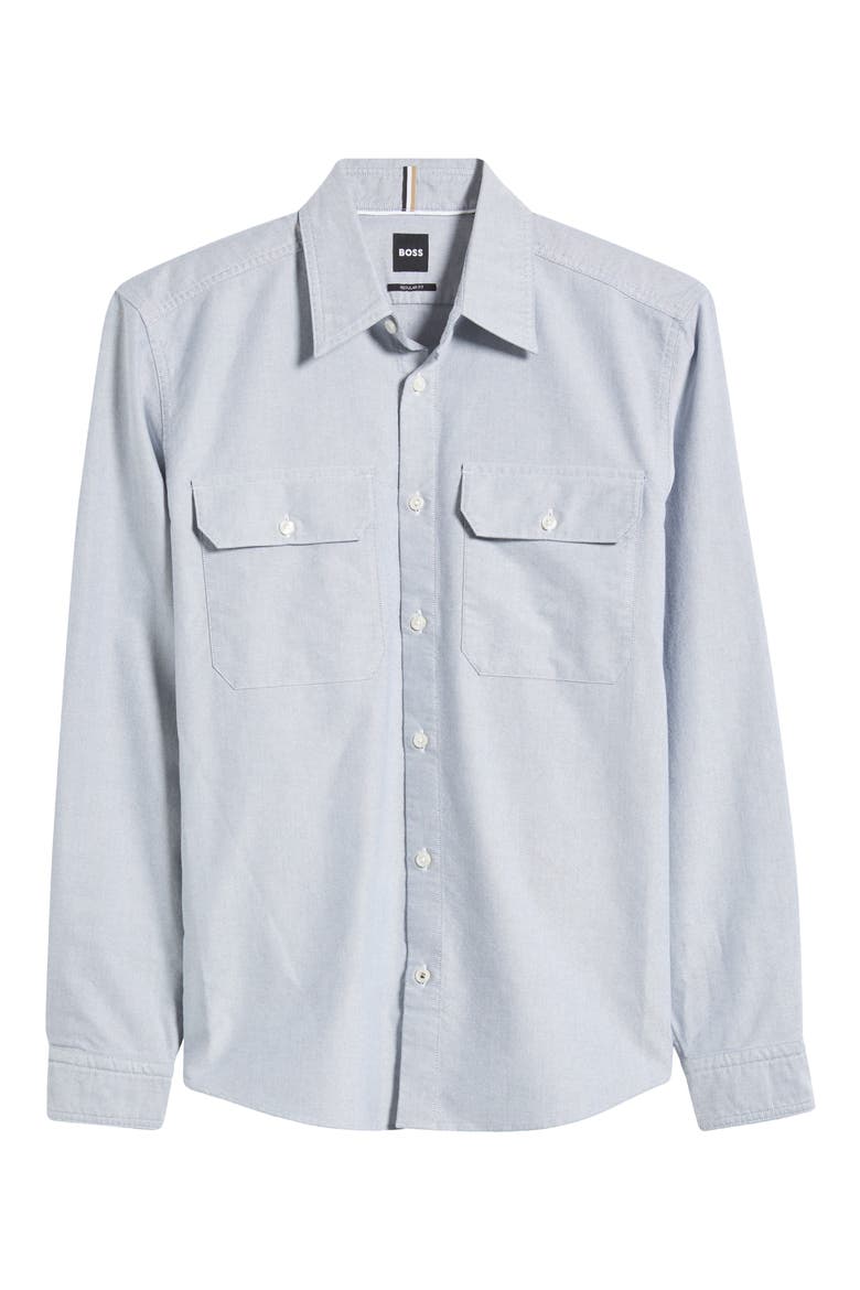 Liam Kent Regular Fit Button-Up Shirt, Alternate, color, MEDIUM BLUE