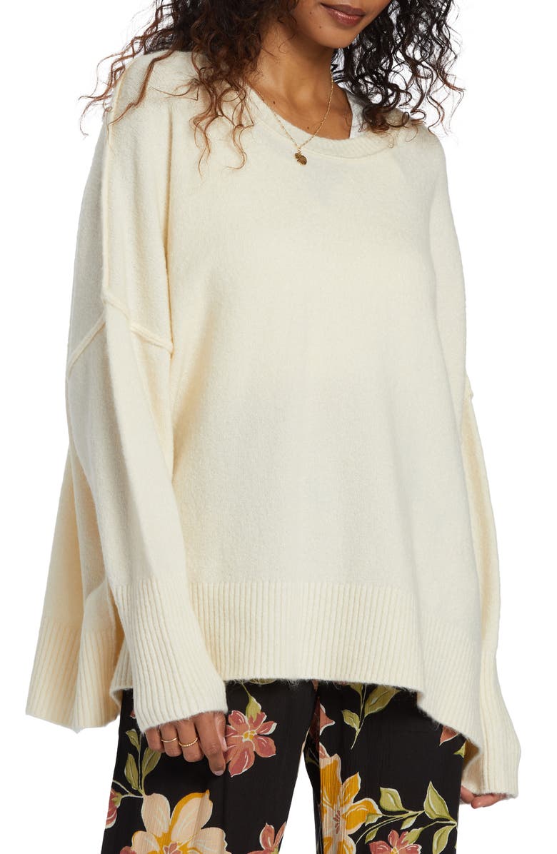 Billabong Dreaming Again Oversize Sweater, Main, color,
