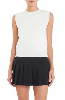 English Factory Sports Club Embossed Monogram Sleeveless Sweater Shell