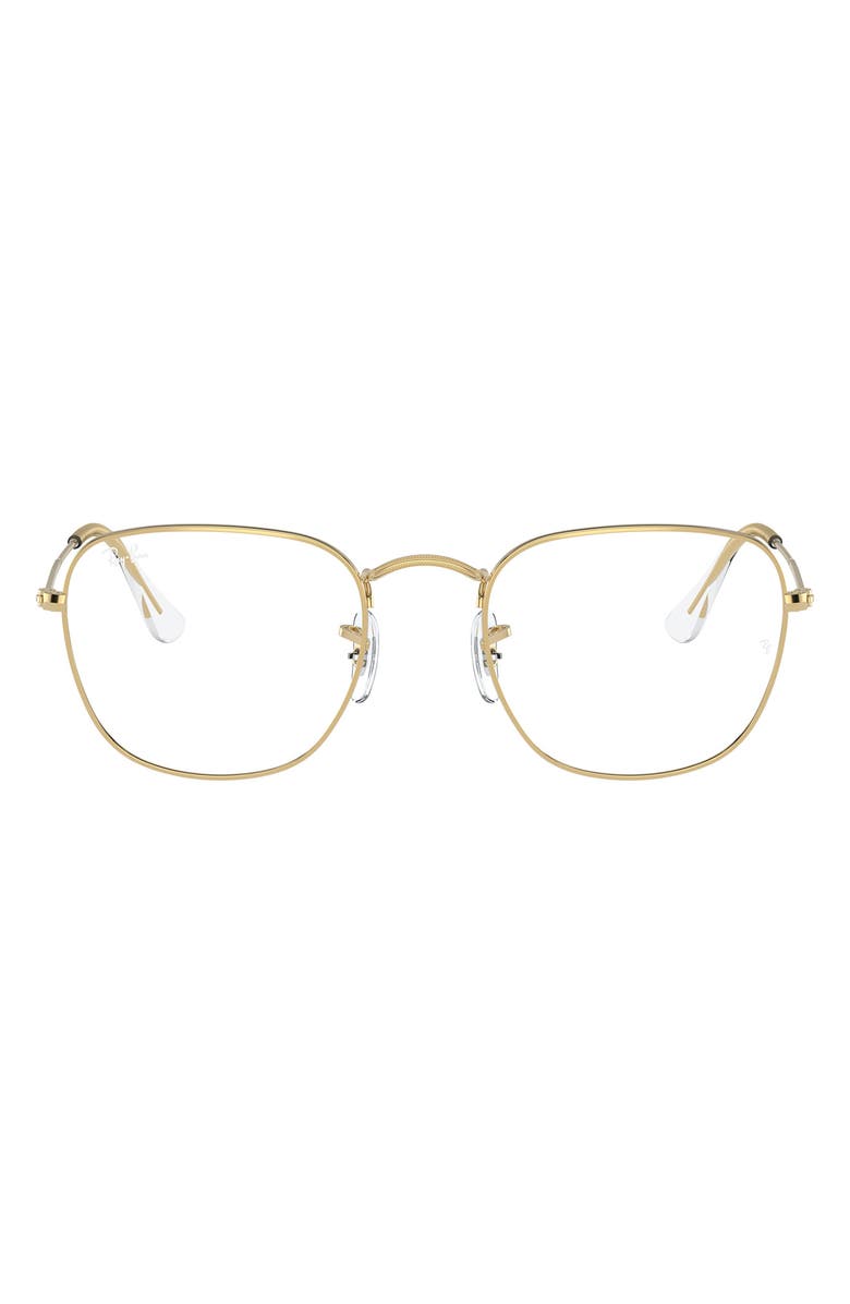 Ray-Ban Frank 54mm Square Optical Glasses, Main, color, Yellow