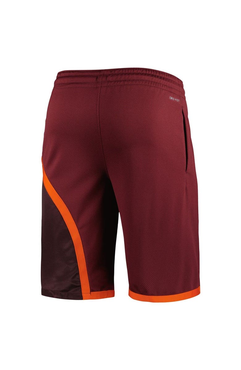 Nike Men's Nike Maroon Virginia Tech Hokies Replica Performance Basketball Shorts, Alternate, color, Maroon