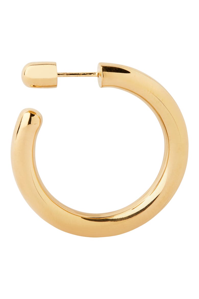Disruption Hoop Earring, Main, color, HIGH POLISHED GOLD