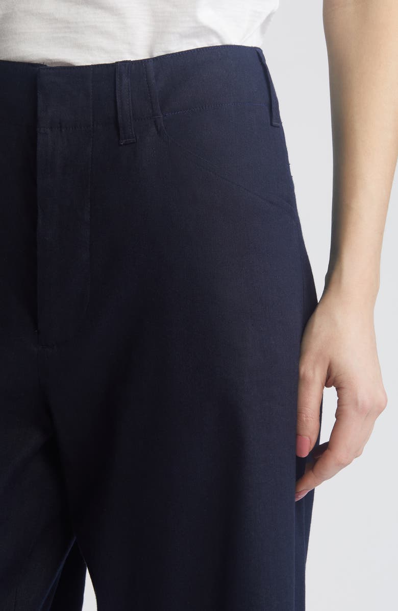 rag & bone Banks Linen Blend Crop Pants, Alternate, color,