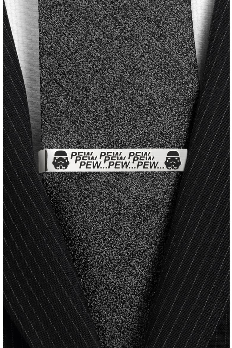 Star Wars™ - Pew Pew Pew Tie Bar, Alternate, color, SILVER