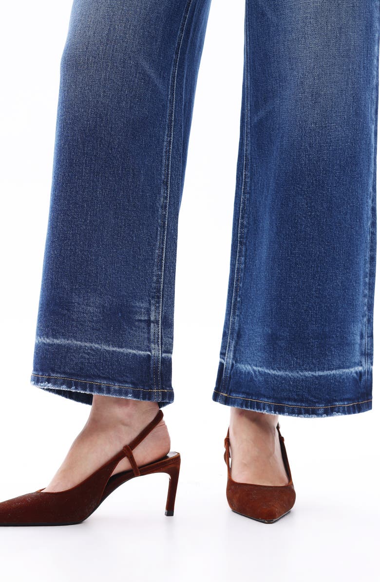 Bayeas Low Rise Ankle Wide Leg Jeans, Alternate, color, Dark Blue