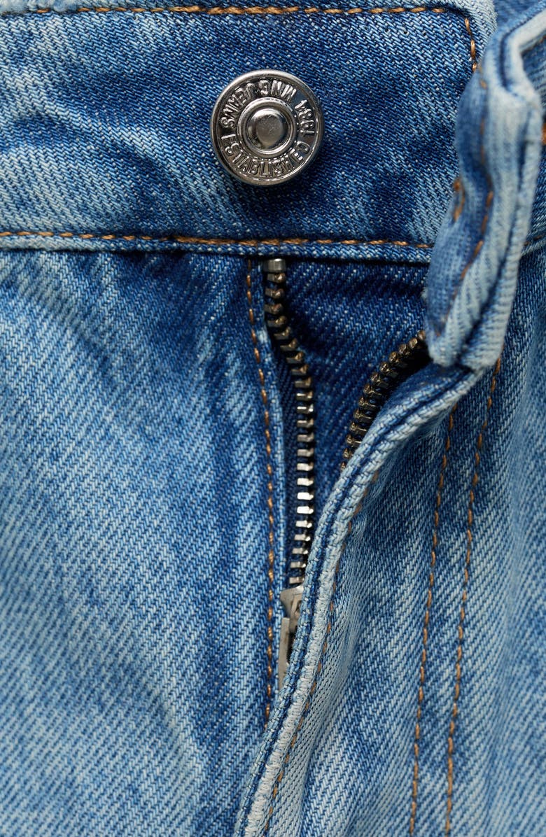 MANGO Denim Miniskirt, Alternate, color, Medium Blue