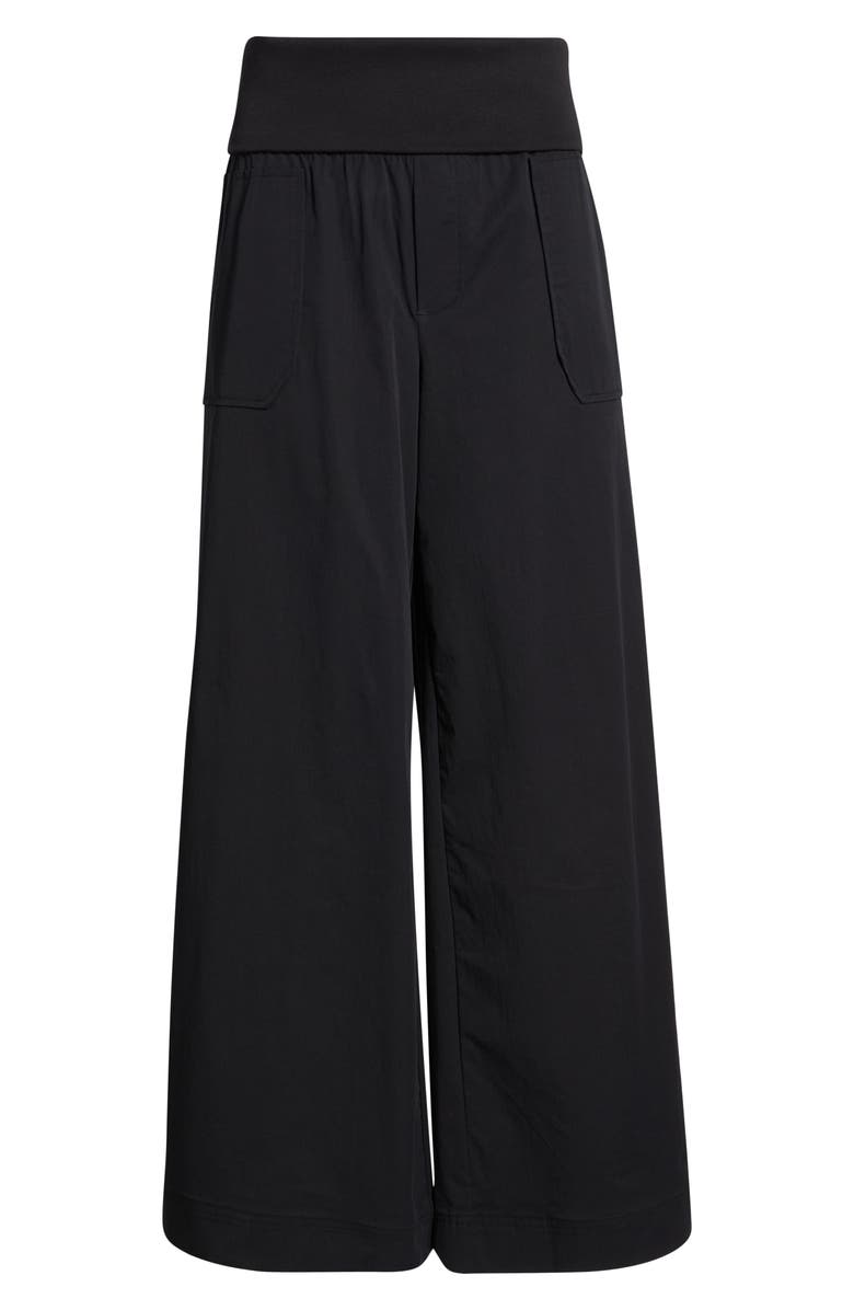 Wit & Wisdom Ultra Skyrise Wide Leg Pants, Alternate, color, Black