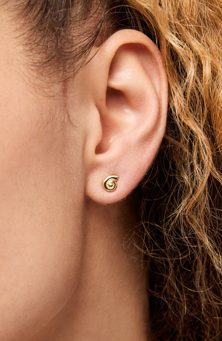 Ana Luisa Gold Stud Earrings - Ariel Studs, Alternate, color, Gold