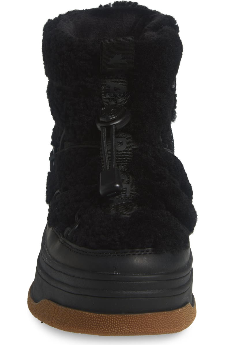 Pajar Janie Waterproof Faux Shearling Platform Bootie, Alternate, color,