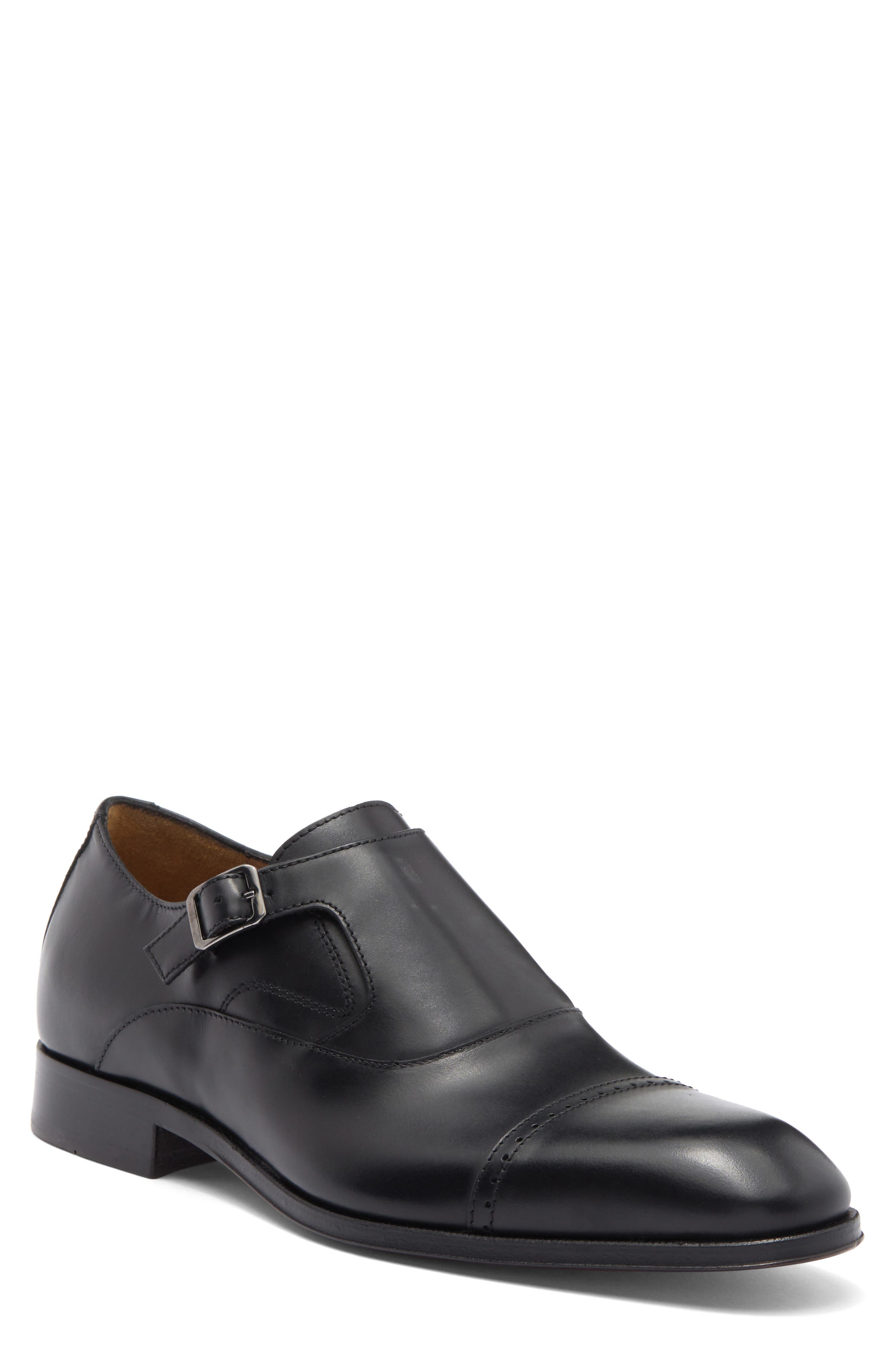 ANTONIO MAURIZI Cap Toe Monk Strap Shoe, Main, color, 