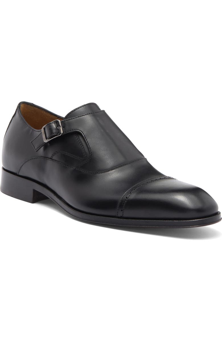ANTONIO MAURIZI Cap Toe Monk Strap Shoe, Main, color,