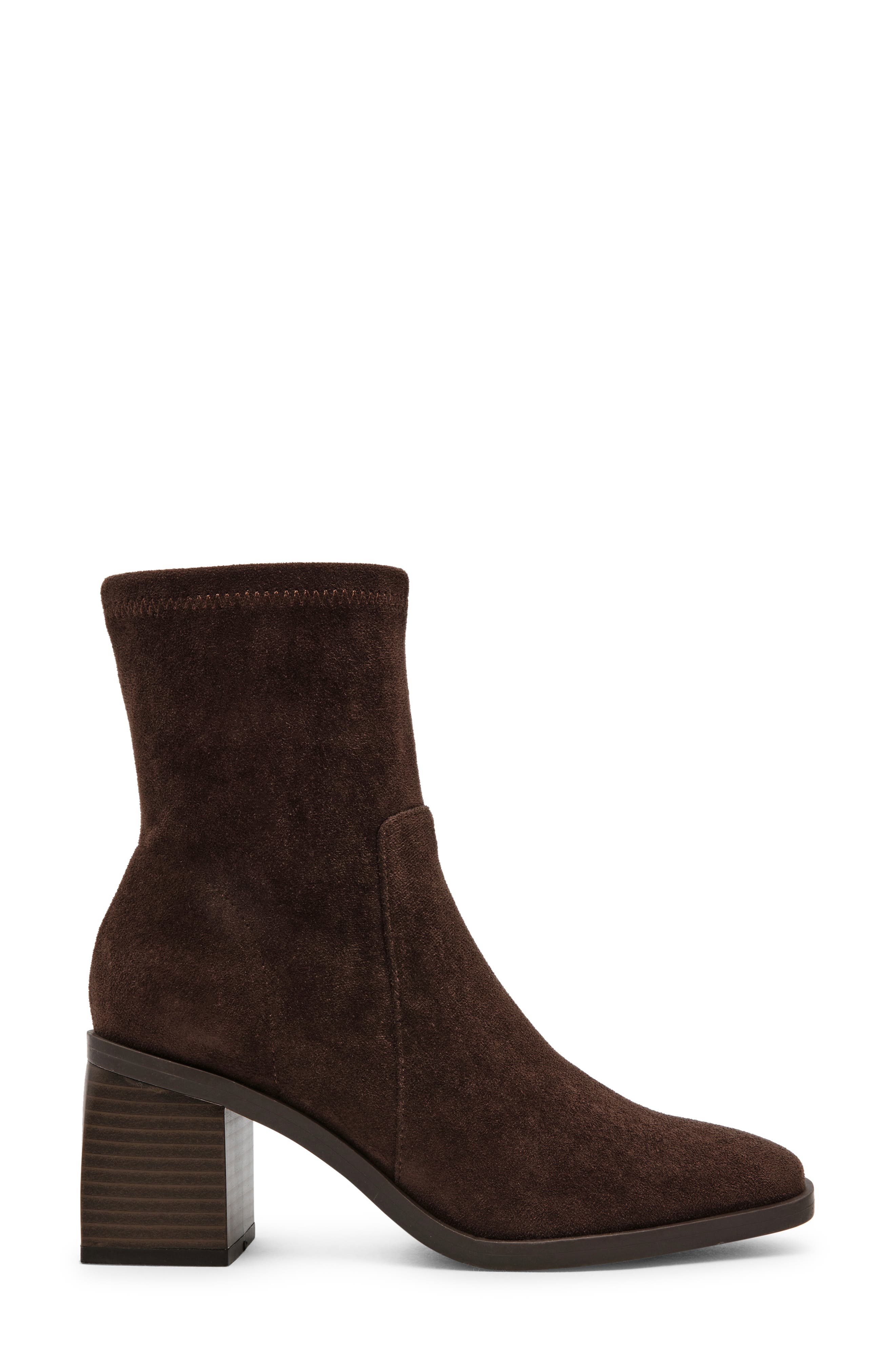Anne Klein Astrid Boot, Alternate, color, Chocolate Microsuede