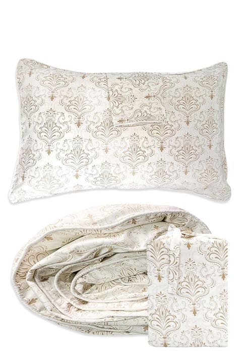 Luxury 100% Viscose Cooling Duvet Cover with Shams, 3pc Set