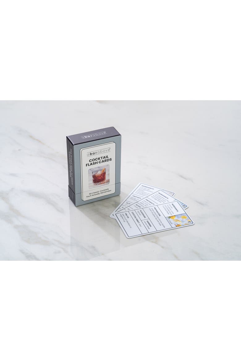 Cocktail Flash Cards, Alternate, color, Grey
