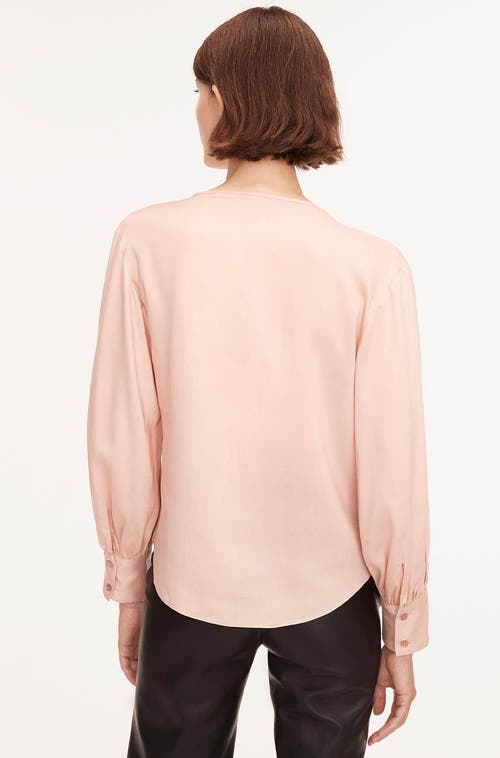 REBECCA TAYLOR REBECCA TAYLOR DRAWSTRING LONG SLEEVE BLOUSE