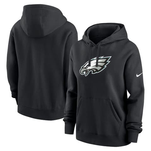 Women's Nike Black Philadelphia Eagles Club Fleece Pullover Hoodie