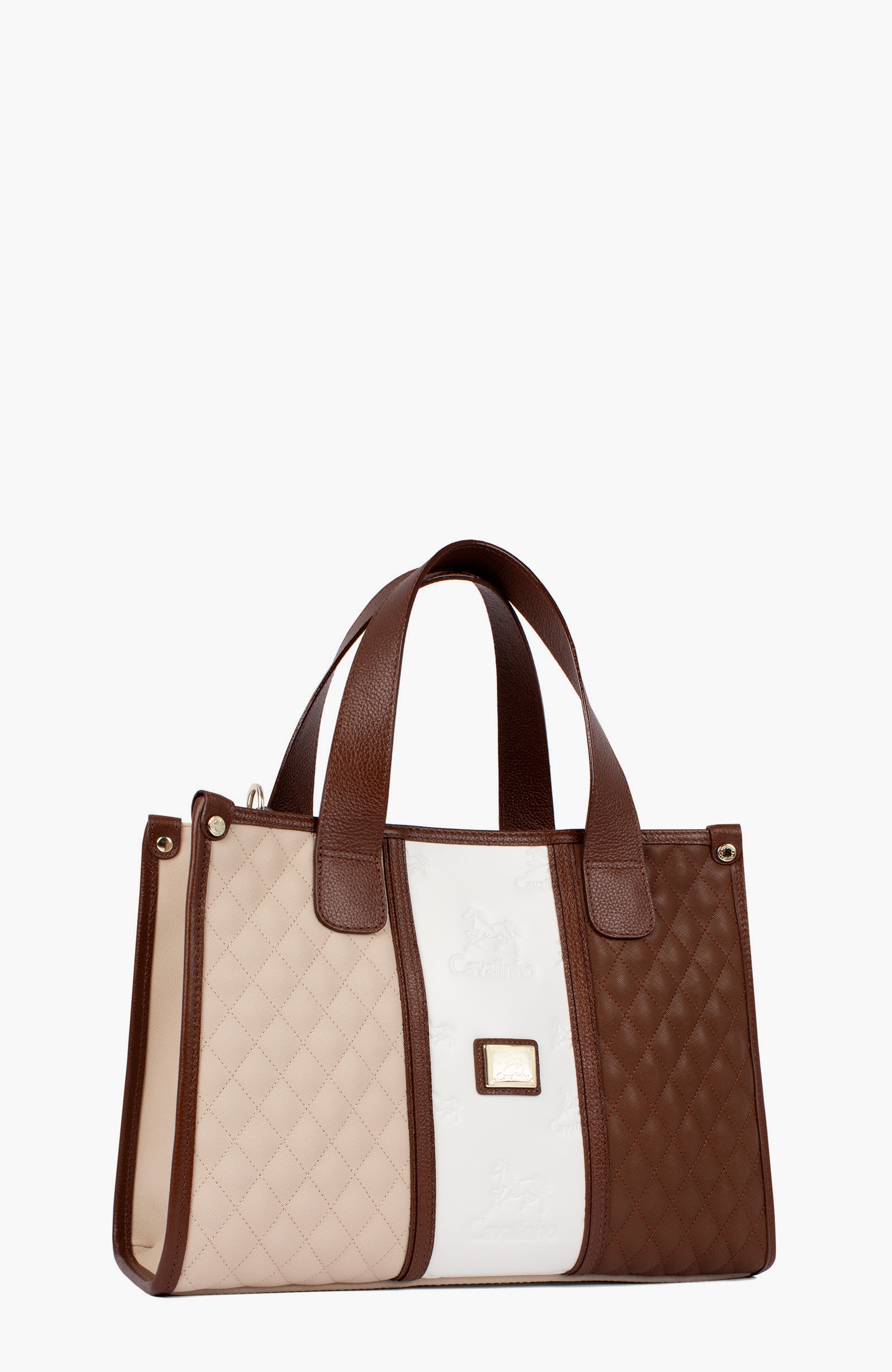 Sublime 611 Handbag, Alternate, color, Camel Brown / Beige / White
