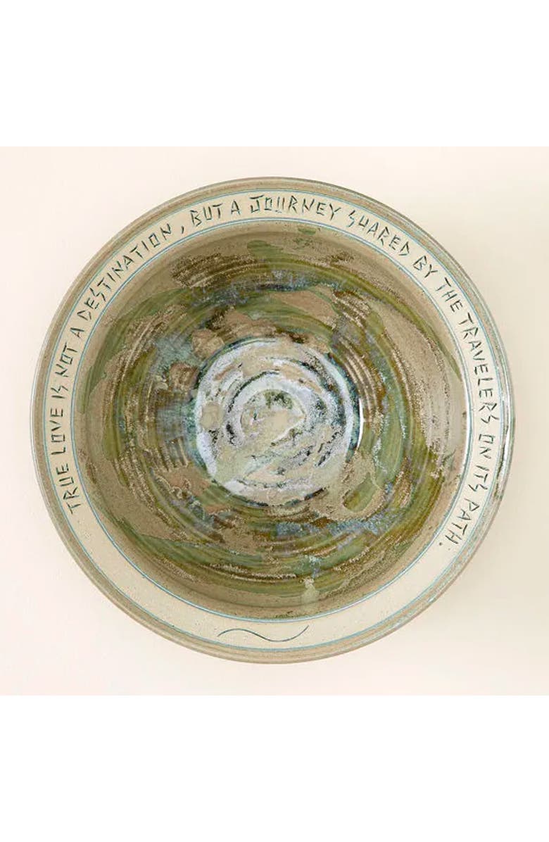 Uncommon Goods Journey of True Love Serving Bowl, Alternate, color, Light Grey