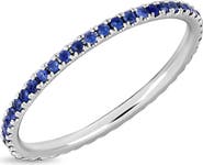 Bony Levy 18K Gold El Mar Sapphire Stackable Eternity Ring