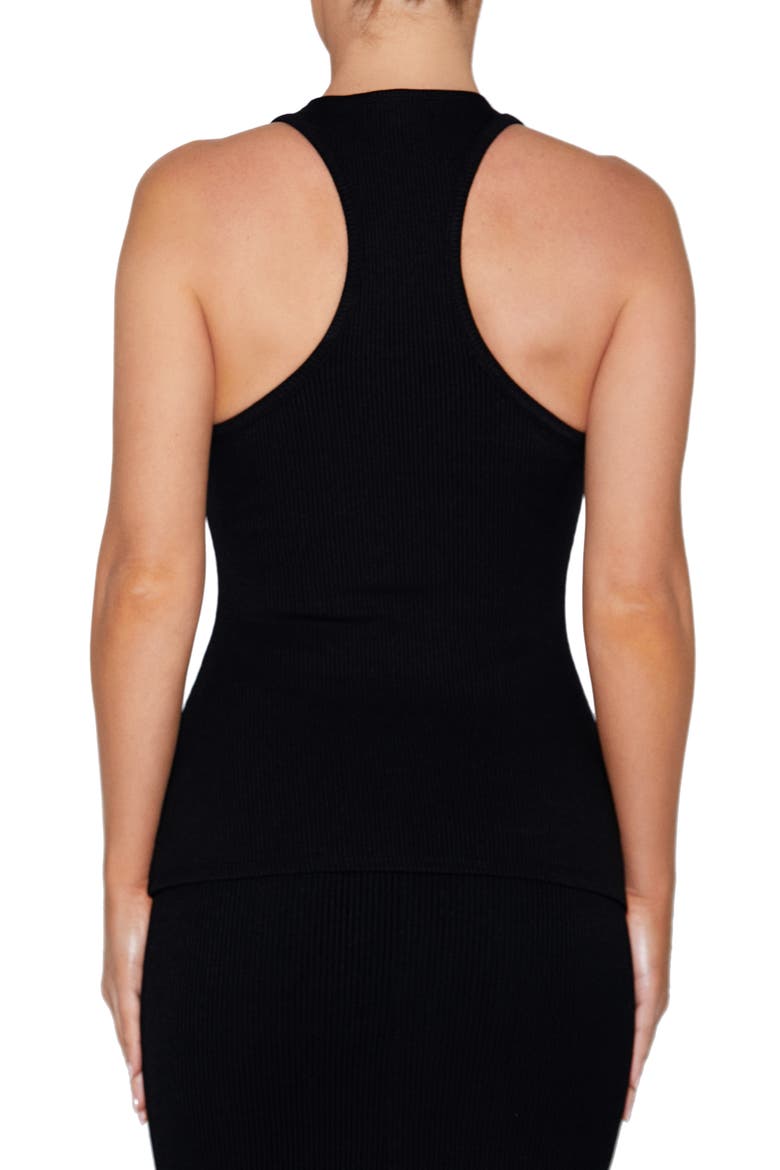 Racerback Rib Tank, Alternate, color, BLACK