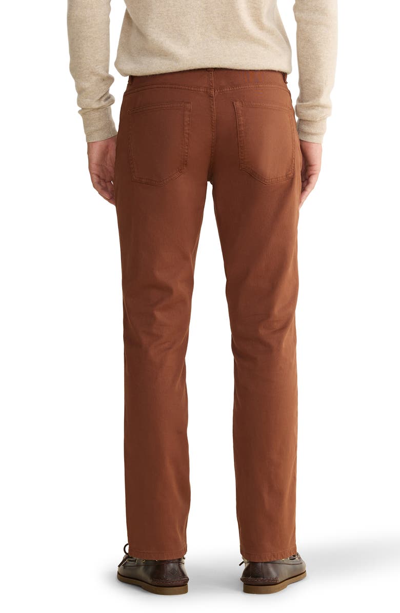 WARP+WEFT ORD Straight Leg Twill Pants, Alternate, color, Sienna Brown