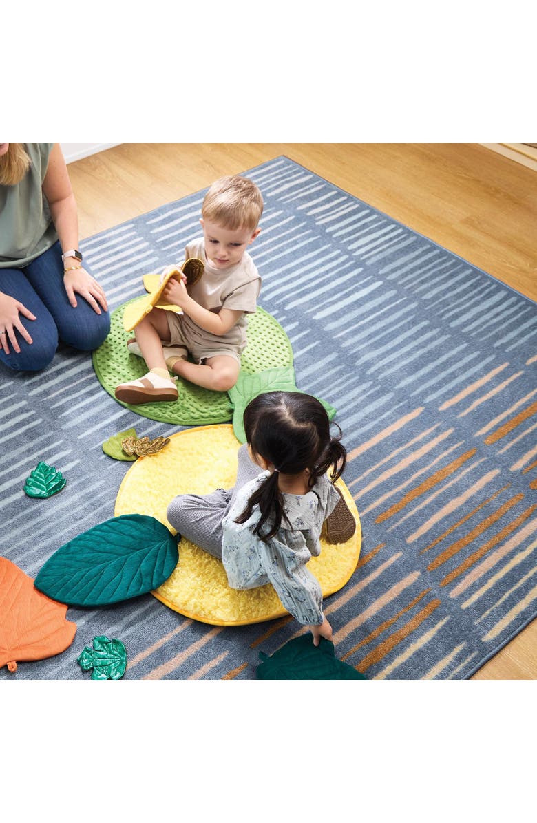 Kaplan Early Learning Company Horizon Carpet  - Blue - 4' x 6' Rectangle, Alternate, color, Blue