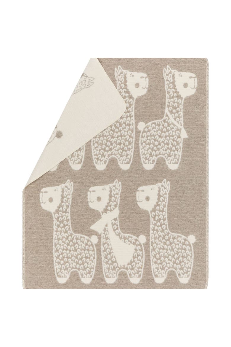 Carla Alpaca Baby Blanket, Main, color, Smoke