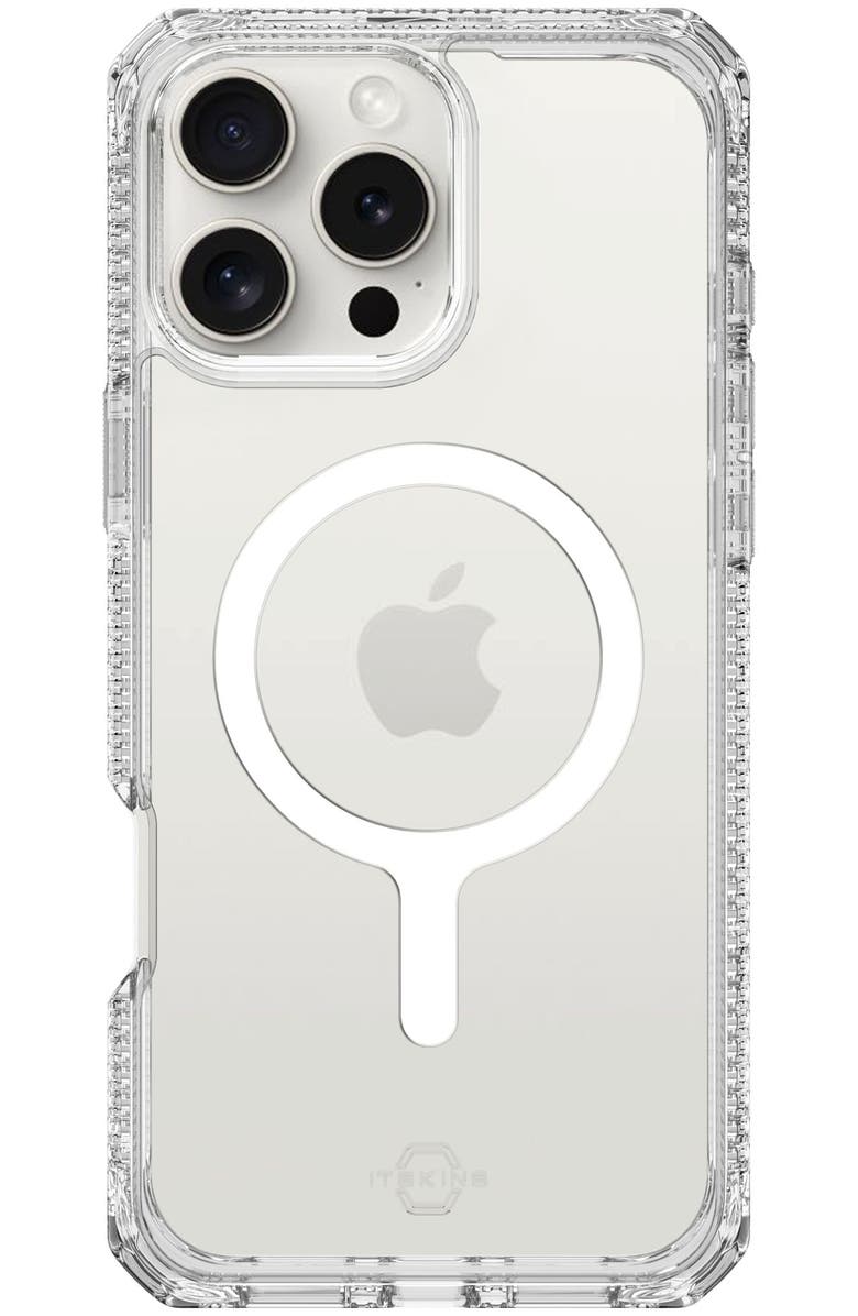 ITSkins Hybrid_R Clear MagSafe Case for Apple iPhone 16 Pro Max, Main, color, Clear