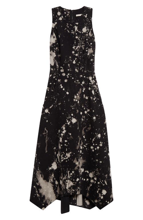 Jason Wu Collection Painters Twill Handkerchief Midi Dress In Black