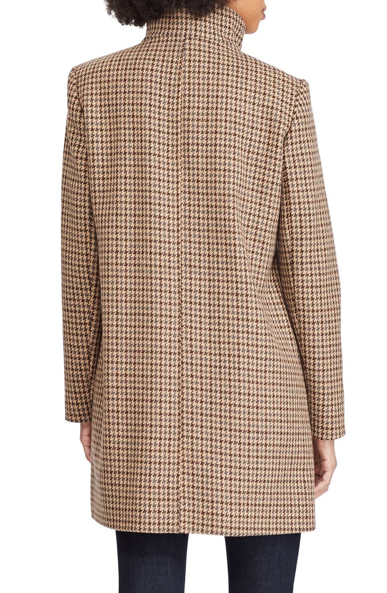 Lauren Ralph Lauren Houndstooth Check Coat, Alternate, color,