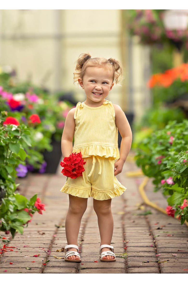 Sonny Sleeveless with Knot Detail Two Piece Set, Alternate, color, Yellow