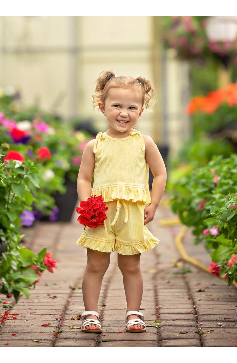 Mabel + Honey Sonny Sleeveless with Knot Detail Two Piece Set, Alternate, color, Yellow